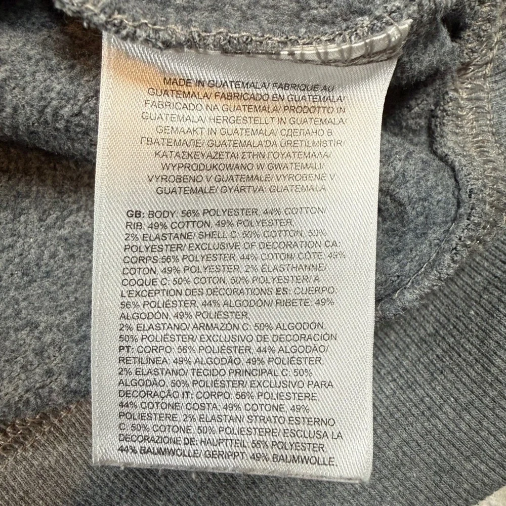 The North Face Hoodie Mens Small‎ Gray Never Stop Exploring Graphic Pullover